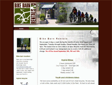 Tablet Screenshot of bikebarnrentals.com